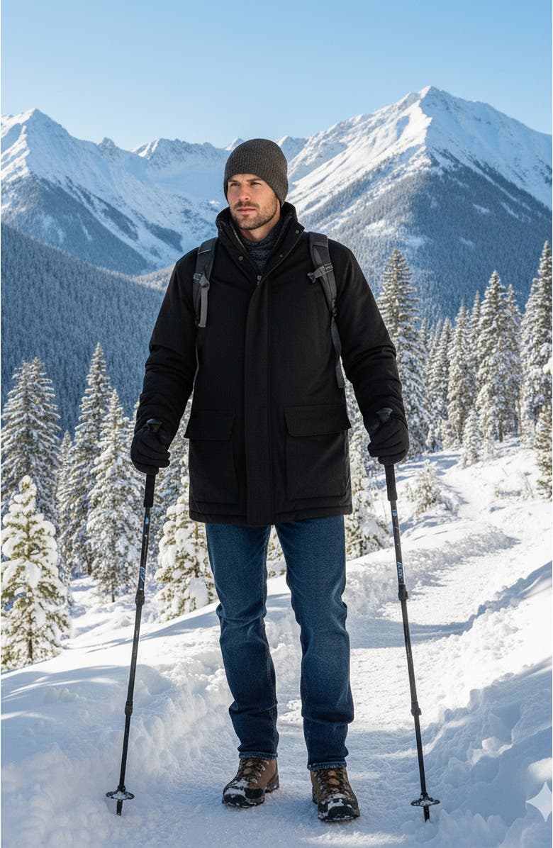 CANADA WEATHER GEAR Men's Duck Canvas Jacket, Alternate, color, Black