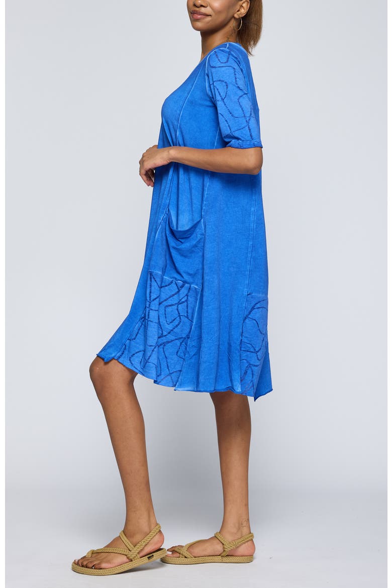 Blazea Cotton Jersey Dress, Alternate, color, Blue
