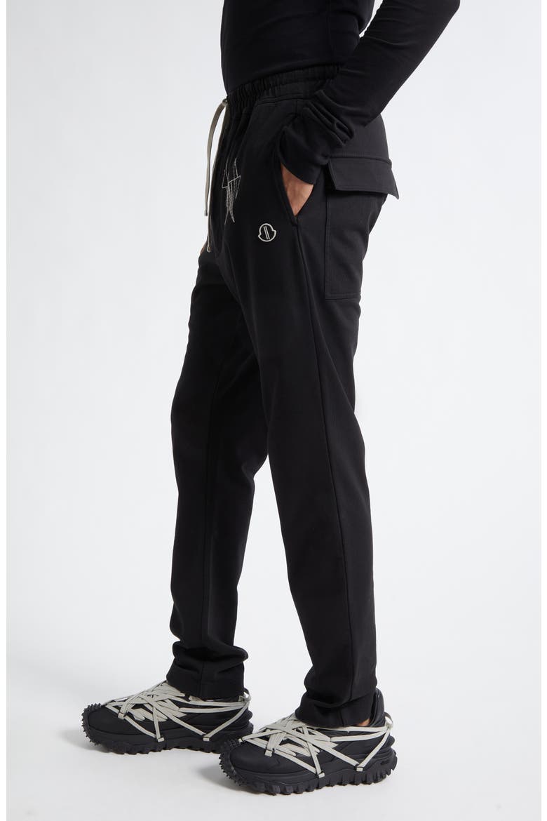 x Rick Owens Cotton Sweatpants, Alternate, color, BLACK