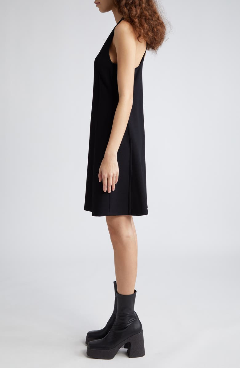 Stella McCartney Racerback Compact Knit Dress, Alternate, color, Black