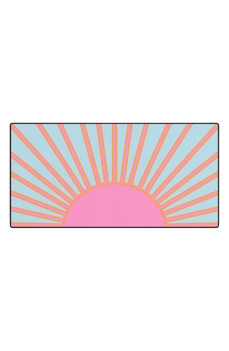 Deny Designs Eil Abstract Retro Desk Mat, Main, color, Blue