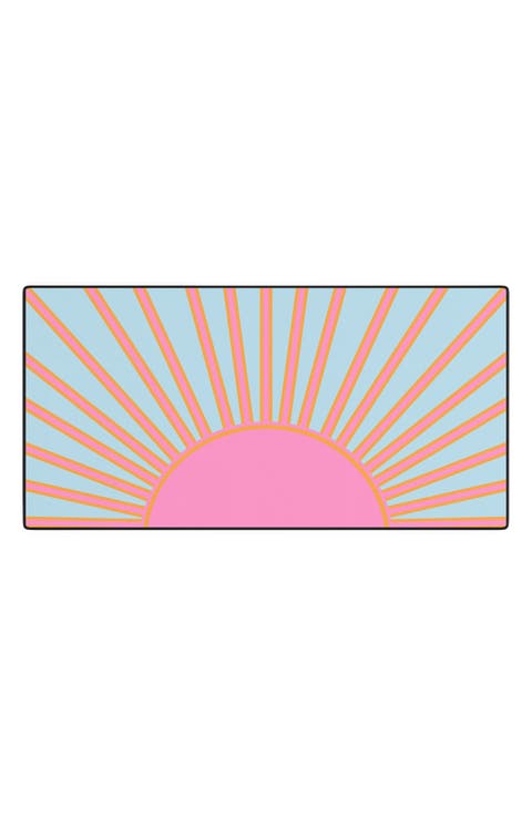 Eil Abstract Retro Desk Mat