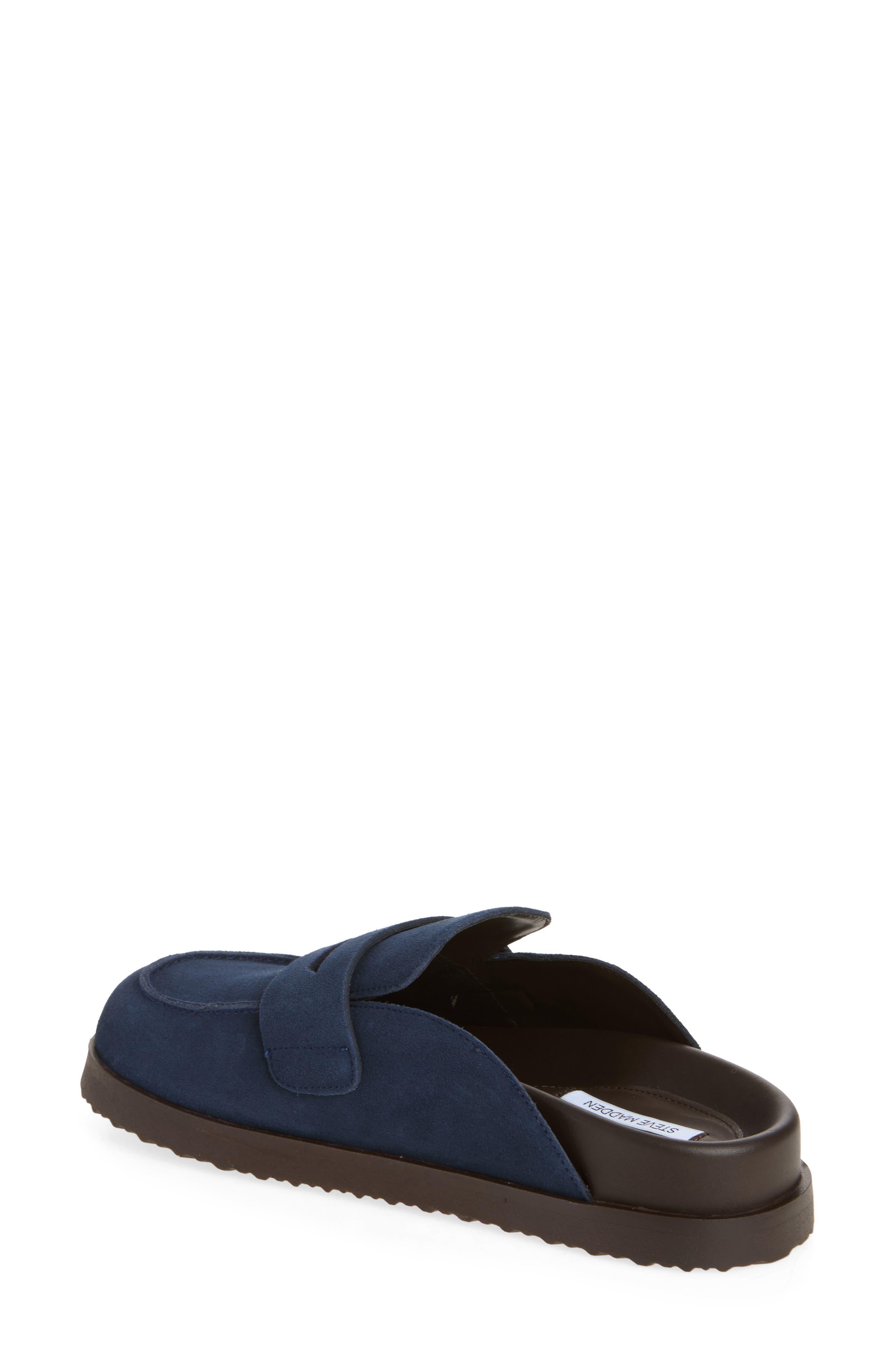 Steve Madden Toryn Loafer Mule, Alternate, color, Navy Suede