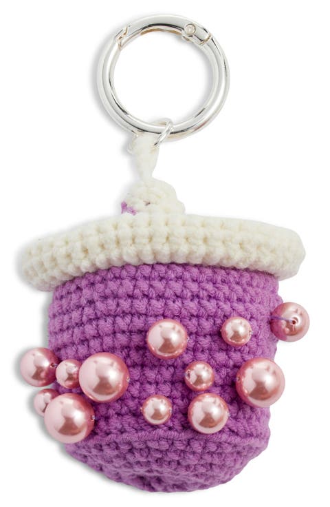 Boba Tea Crochet Bag Charm