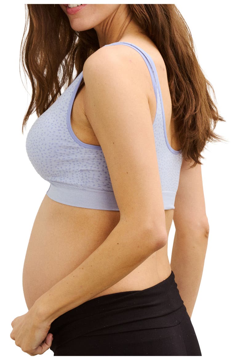 The Jacquard Dream Feed Nursing and Sleep Bra, Alternate, color, Light-Blue