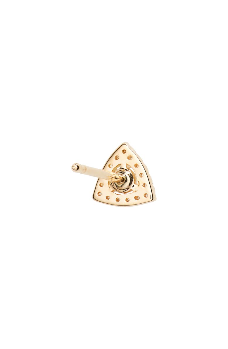 Dana Rebecca Designs Ava Bea Triangle Stud Earrings, Alternate, color, Yellow Gold