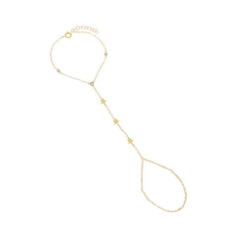 Dainty Star CZ Hand Chain