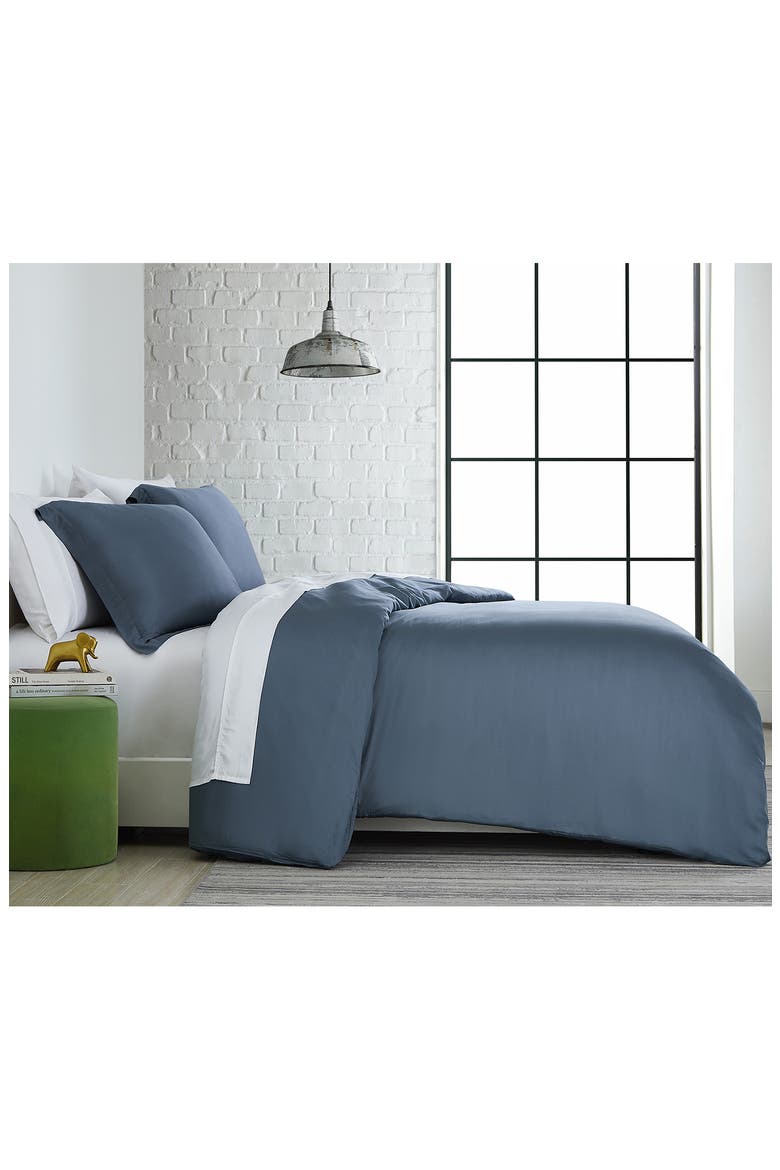 Premium Luxury Viscose Duvet Cover Set, Alternate, color, BLUE