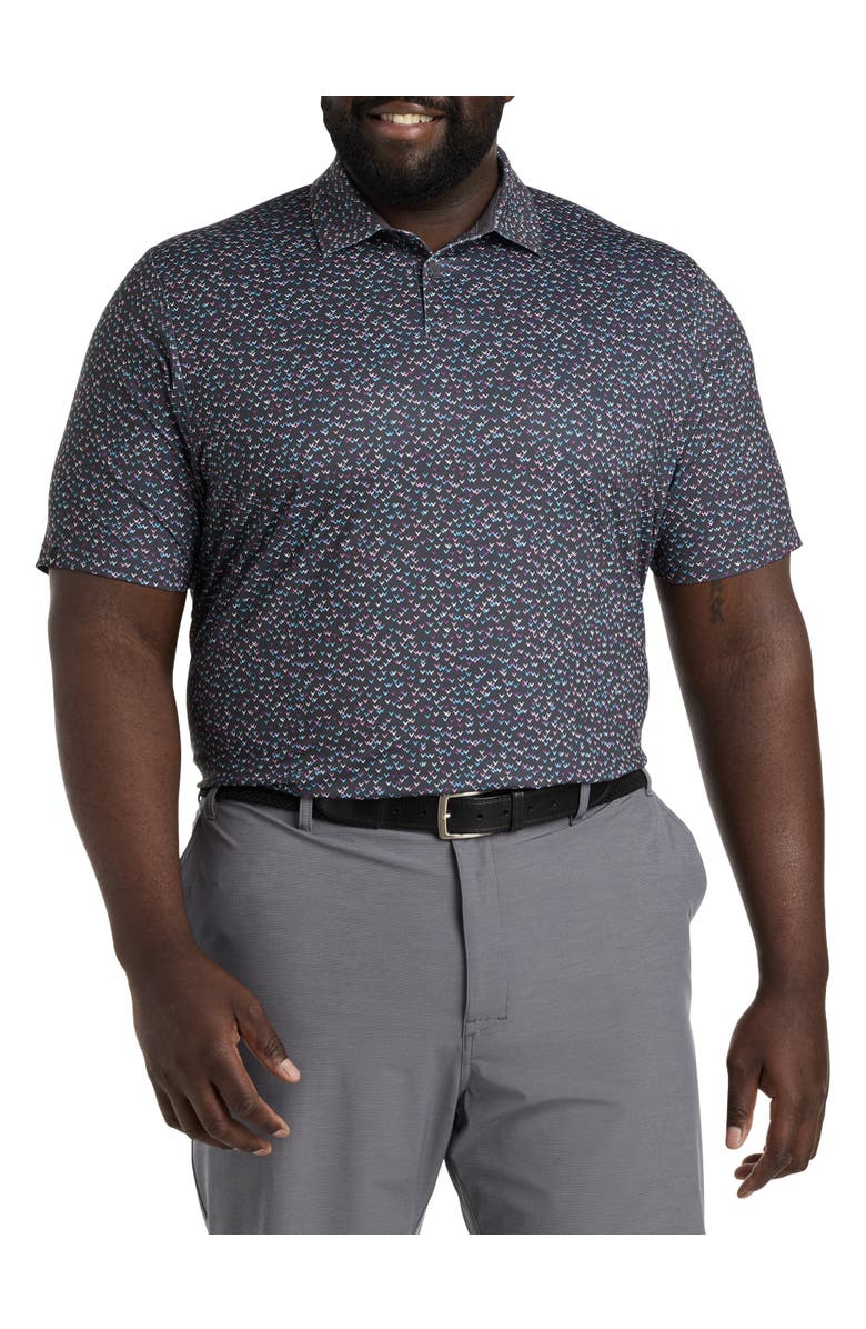 Callaway Big & Tall Chevron Print Polo Shirt, Main, color, 