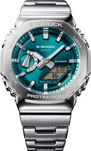 G-SHOCK G-Steel GM2110D-8A Green Ana-Digi Bracelet Watch, 49.3mm x 44.4mm