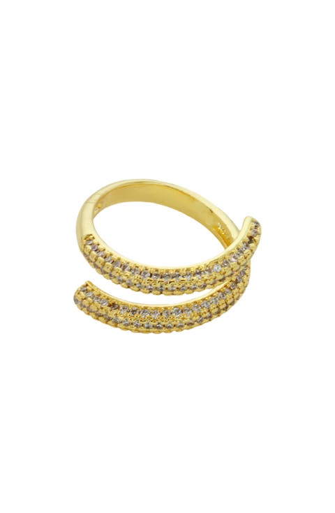 Pavé Crystal Wrap Ring