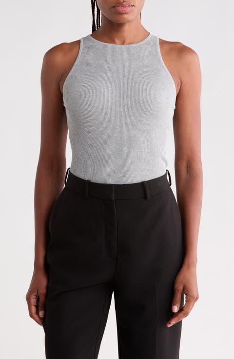 Harbor Ribbed Leather Tank