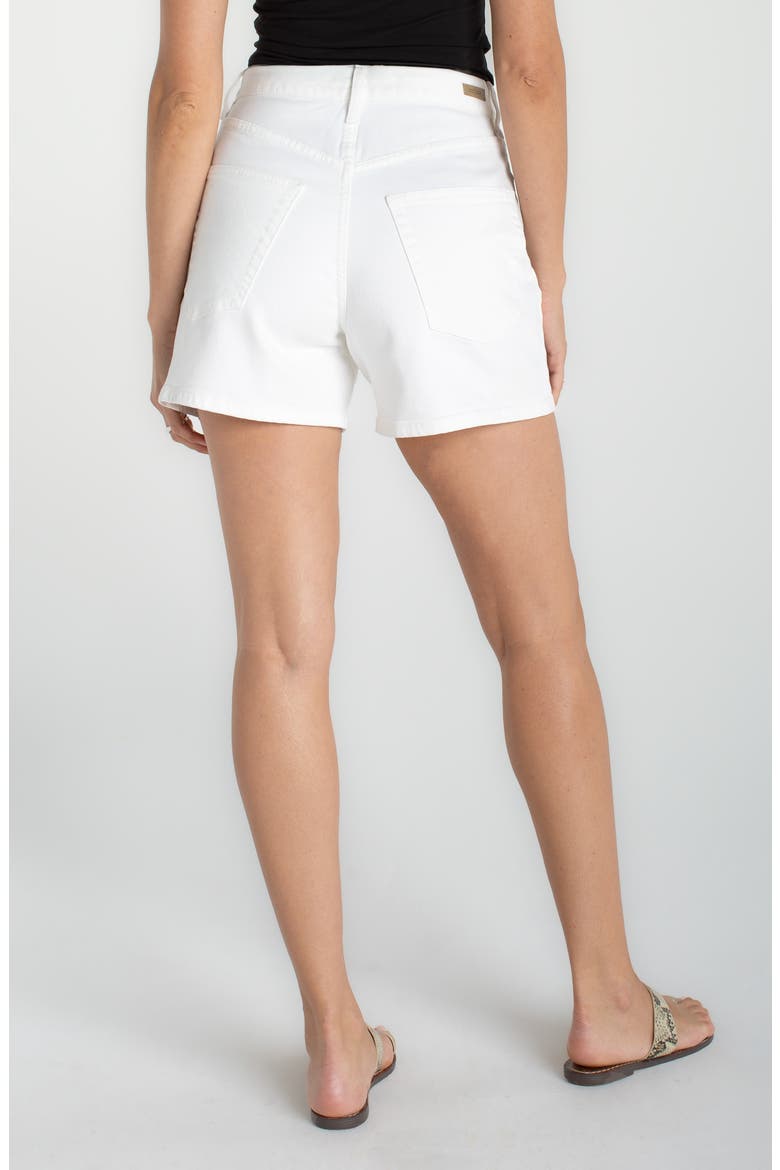 Heritage High Waist Denim Shorts, Alternate, color, BRIGHT WHITE