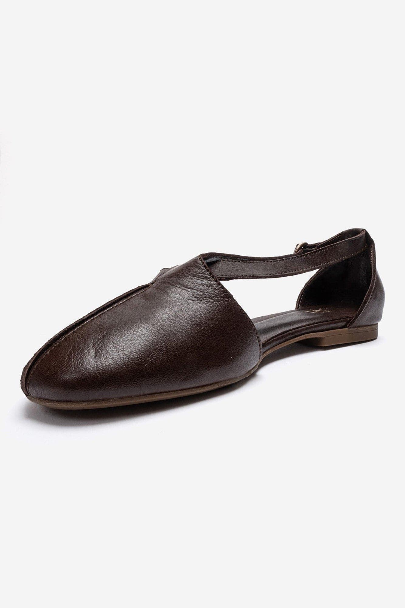 Fable Leather Side Cut Ballet Flat, Alternate, color, Brown