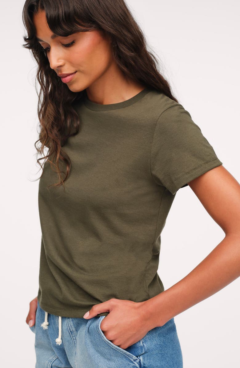 nuuds Perfect T-Shirt, Alternate, color, Darkest Olive