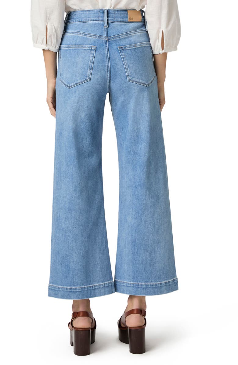 PAIGE Anessa High Waist Ankle Wide Leg Jeans, Alternate, color, 