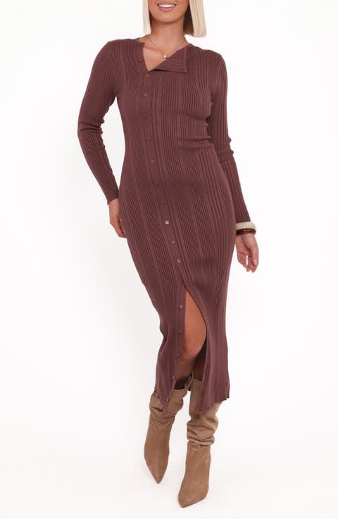 Valia Long Sleeve Sweater Dress