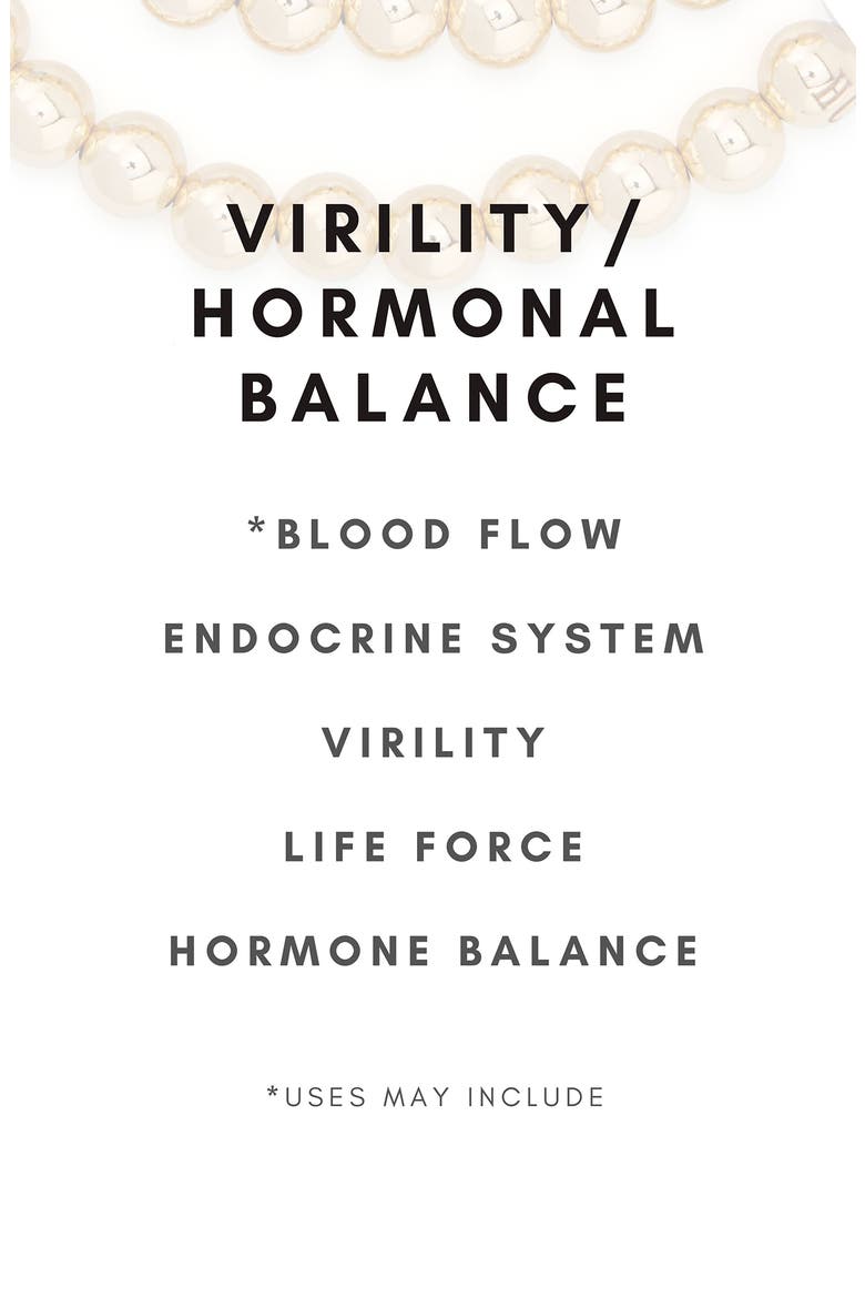 Men's N61 Virility/Hormonal Balance Set of 2 Healer's Bracelets, Alternate, color, BLACK