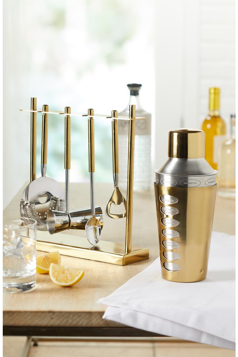 Recipe Cocktail Shaker, Alternate, color, GOLD
