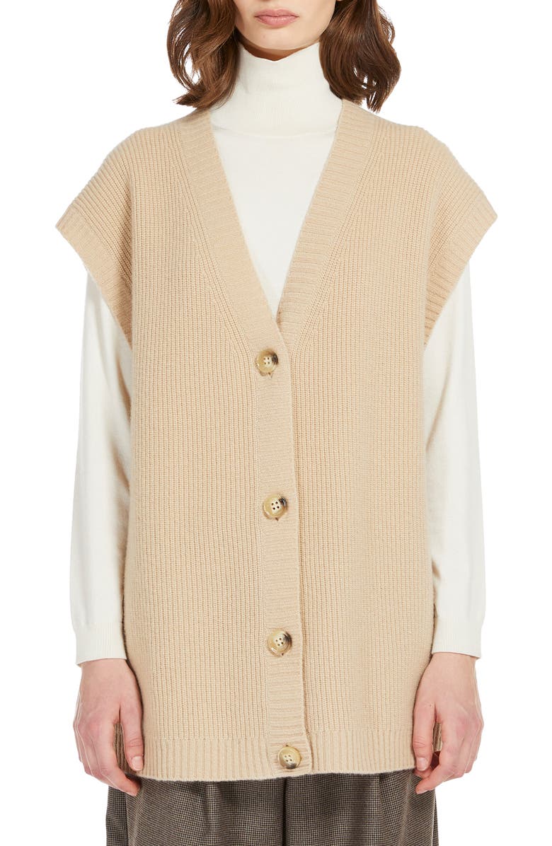 Weekend Max Mara Pesco Virgin Wool Sweater Vest, Main, color, 