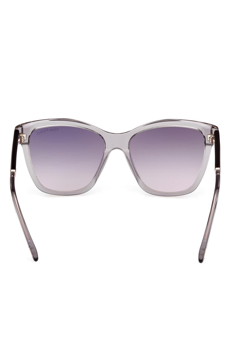 TOM FORD Lucia 54mm Gradient Square Sunglasses, Alternate, color,