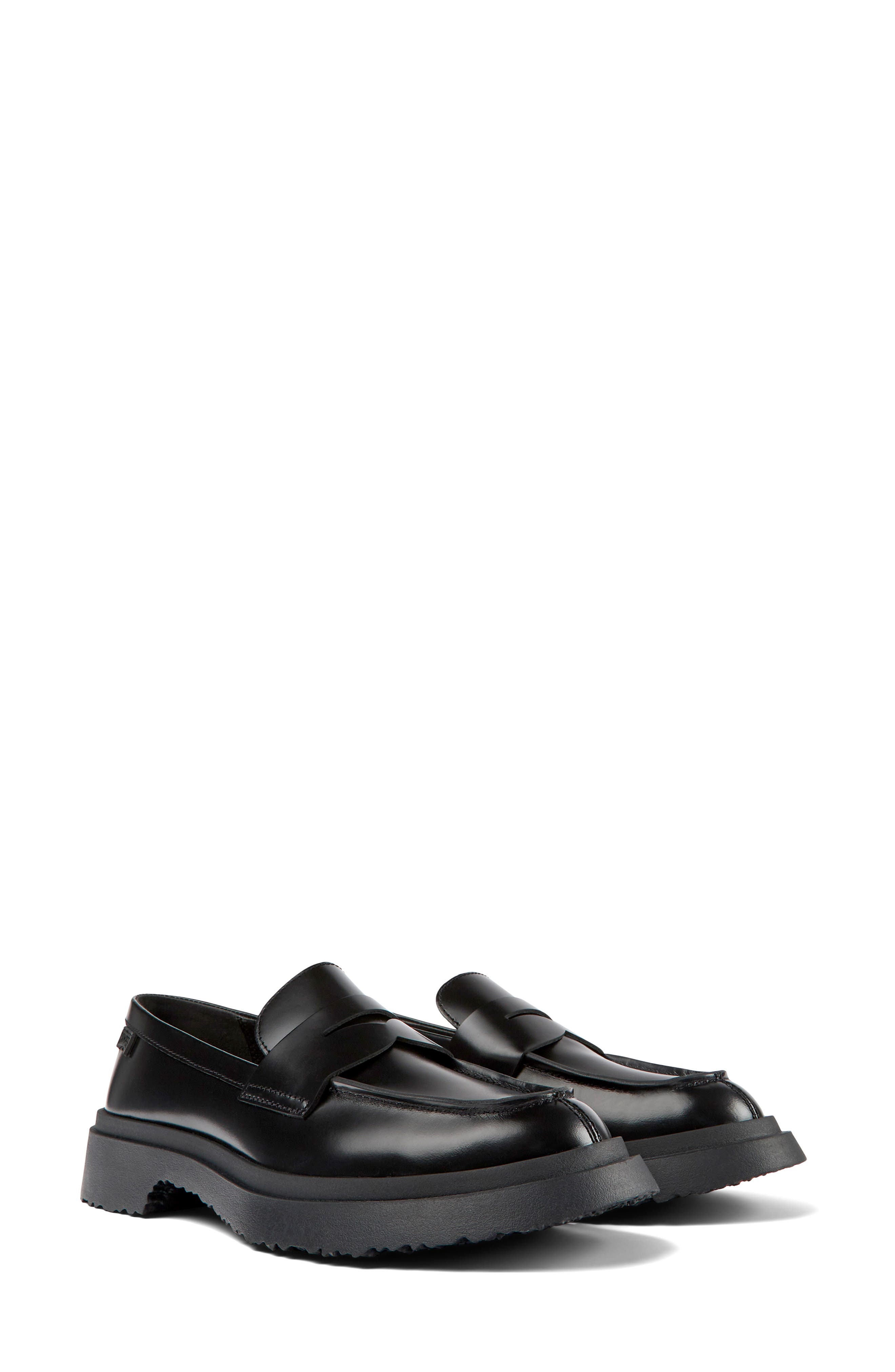 Camper Walden Penny Loafer, Main, color, Black
