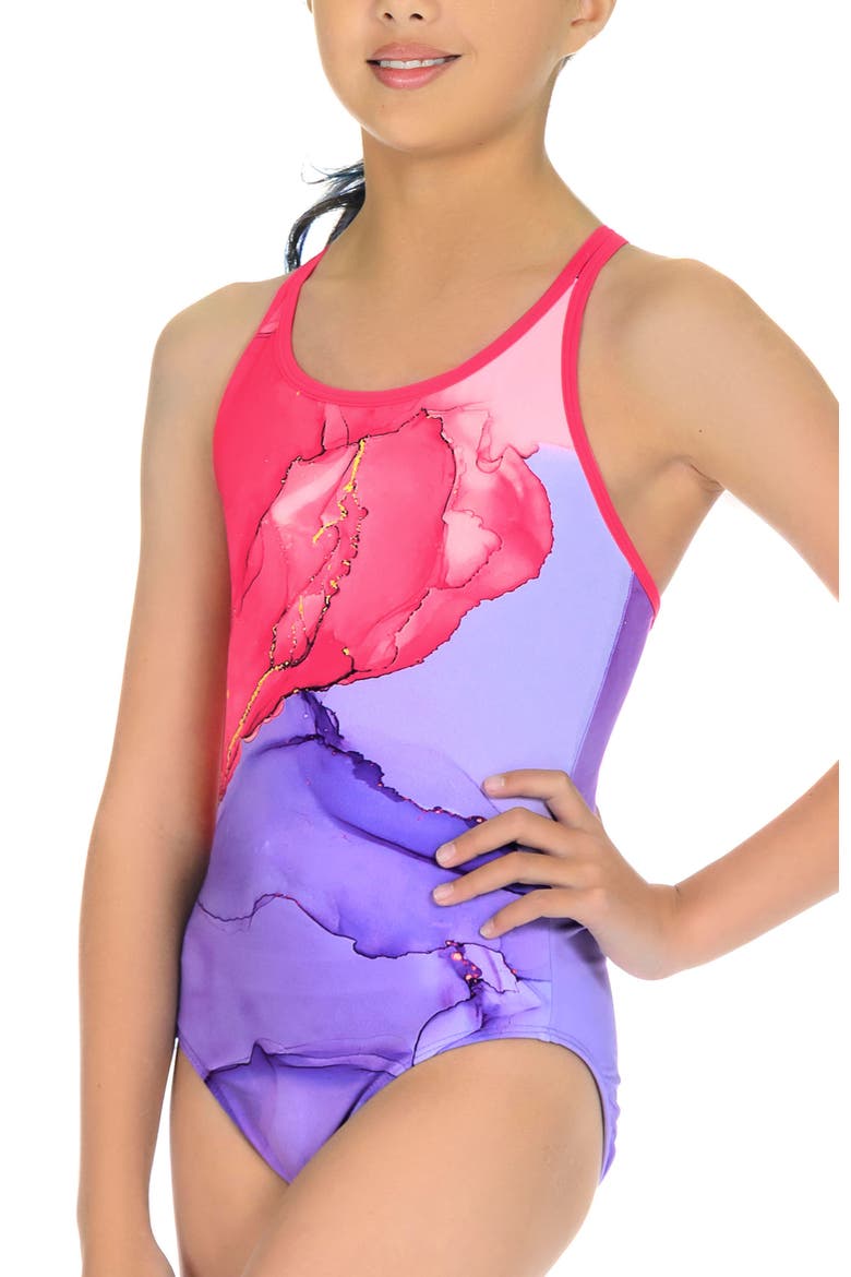 Tidal Wave Fuchsia Strappy One Piece Swimsuit, Alternate, color, Tidal Wave Fuchsia
