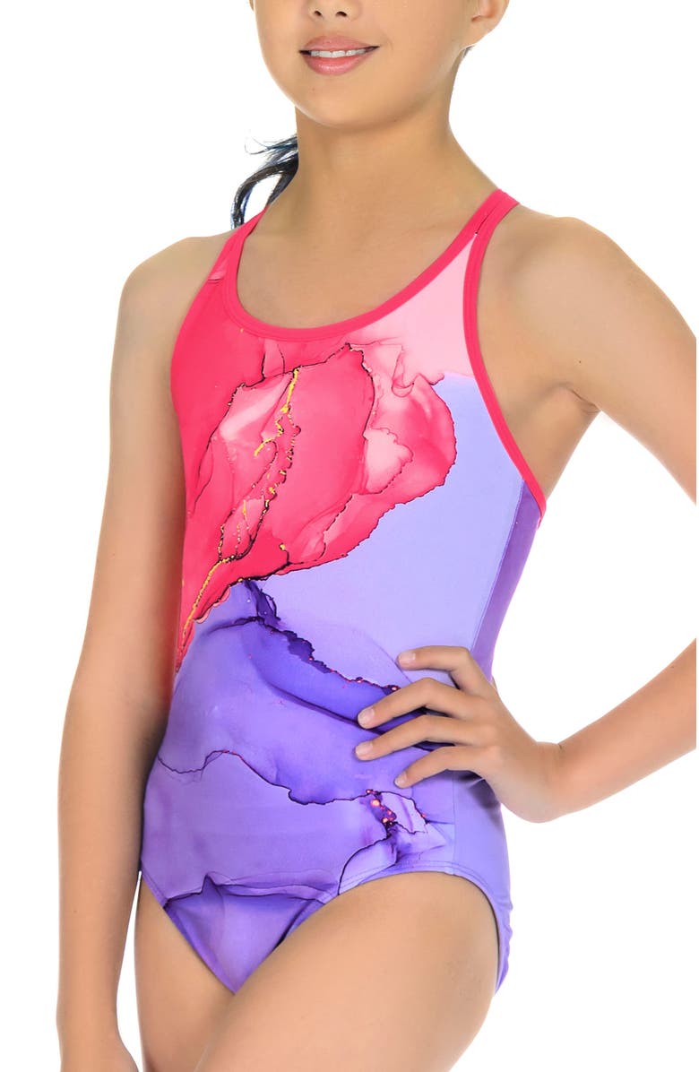 Destira Tidal Wave Fuchsia Strappy One Piece Swimsuit, Alternate, color, Tidal Wave Fuchsia
