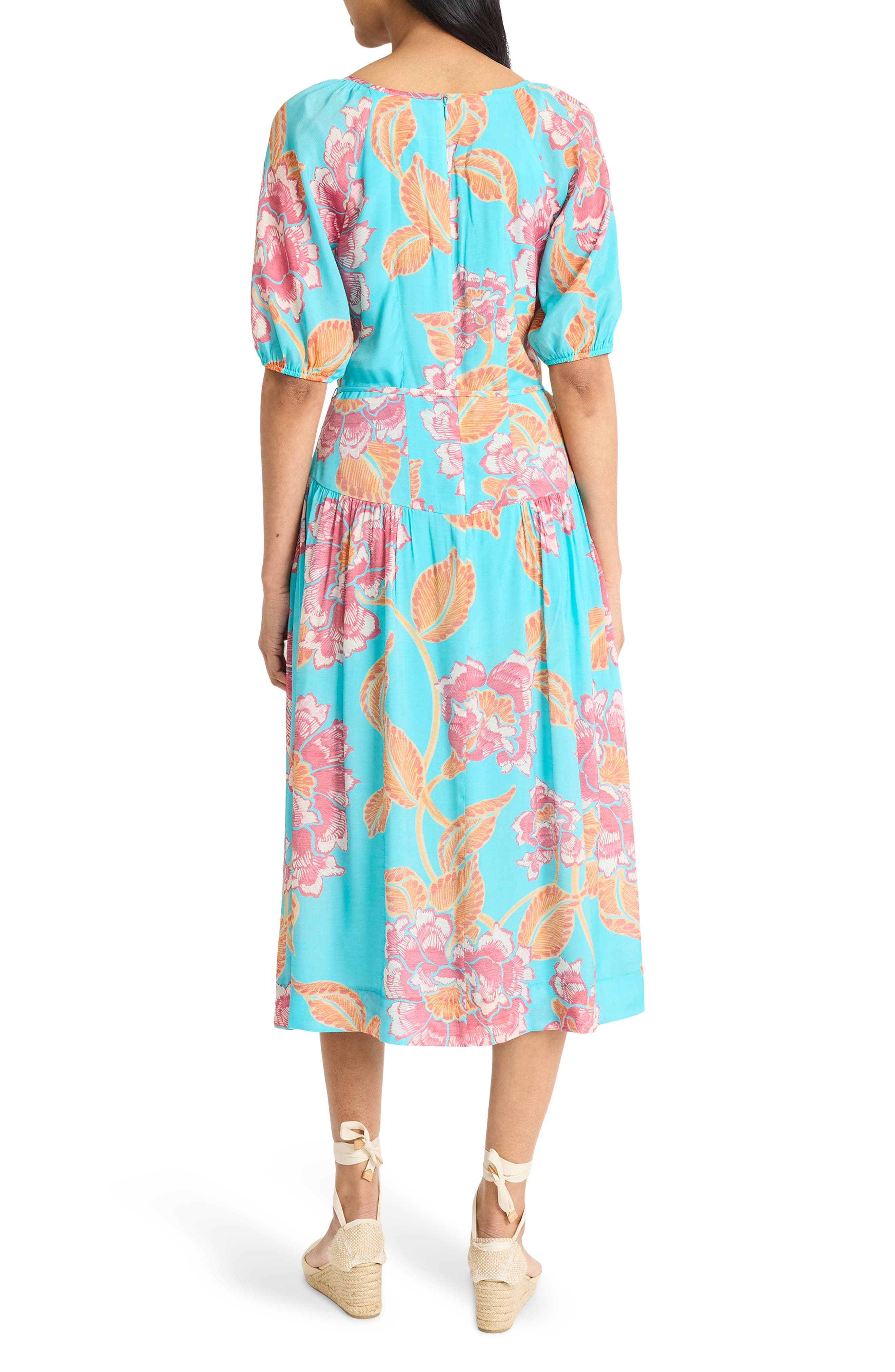 Split Neck Midi Dress - image 2