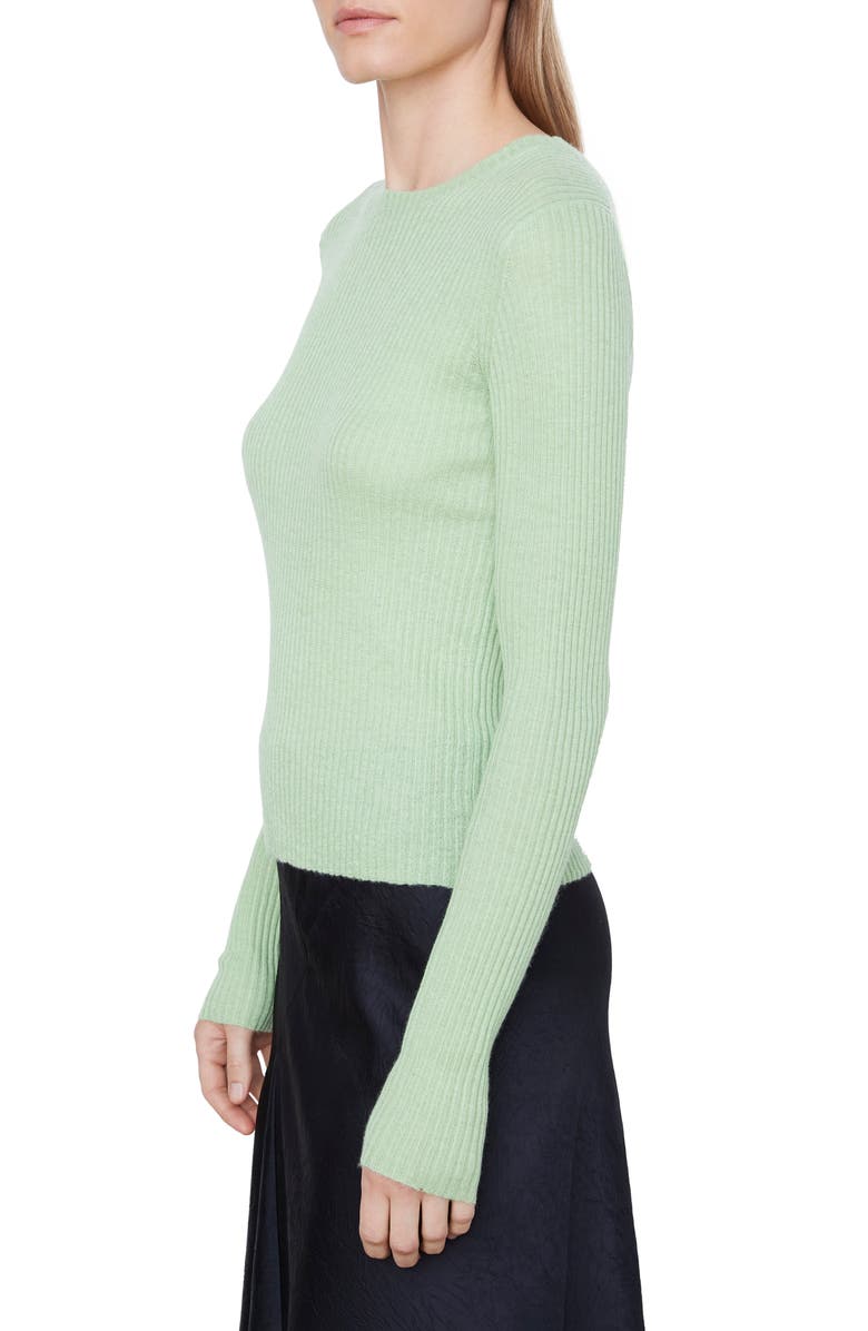 Vince Rib Cashmere & Silk Crewneck Sweater, Alternate, color,