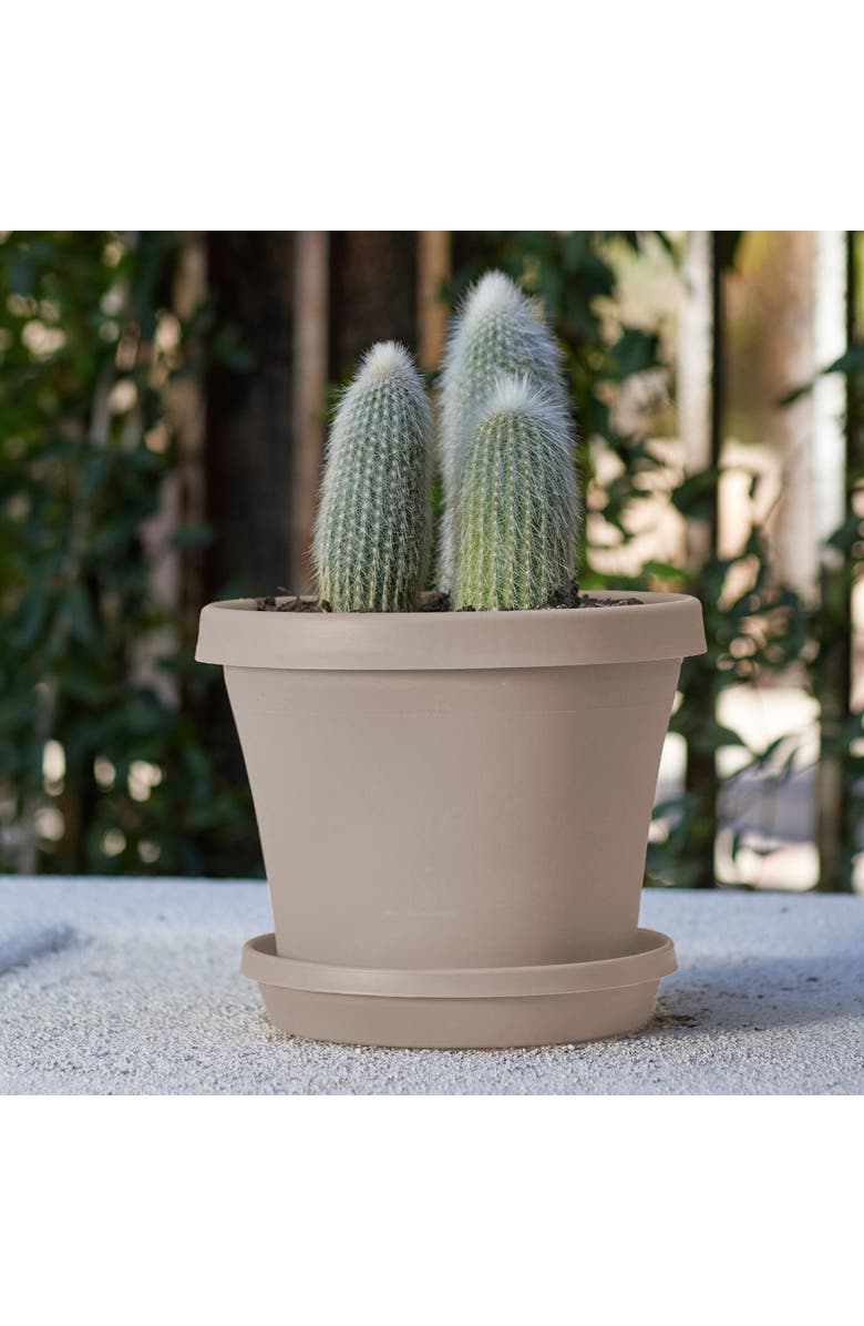 Bloem 12 Inch Terra Pot Planter, Pebble Stone Beige, Alternate, color, Beige