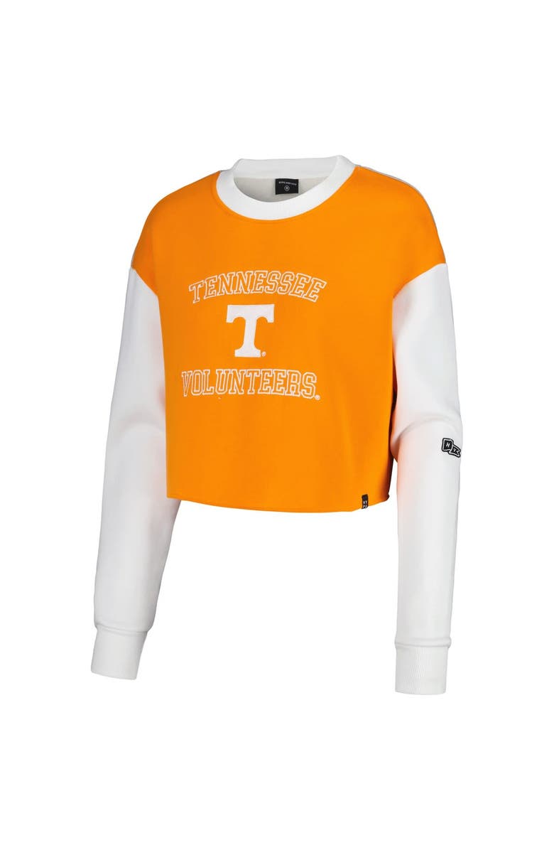 Hype and Vice Women's Hype and Vice Tennessee Orange Tennessee Volunteers Colorblock Rookie Crew Pullover Sweatshirt, Alternate, color, Tennessee Orange