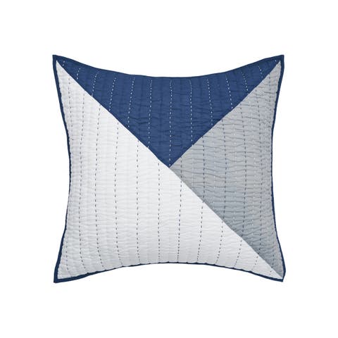 Asymmetrical Cotton Euro Pillow Sham