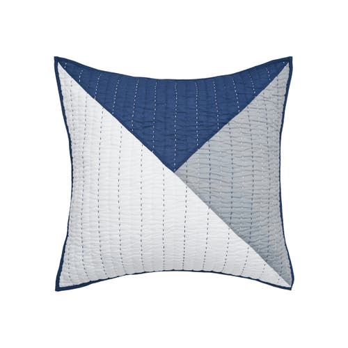Carol & Frank Asymmetrical Cotton Euro Pillow Sham In Multi