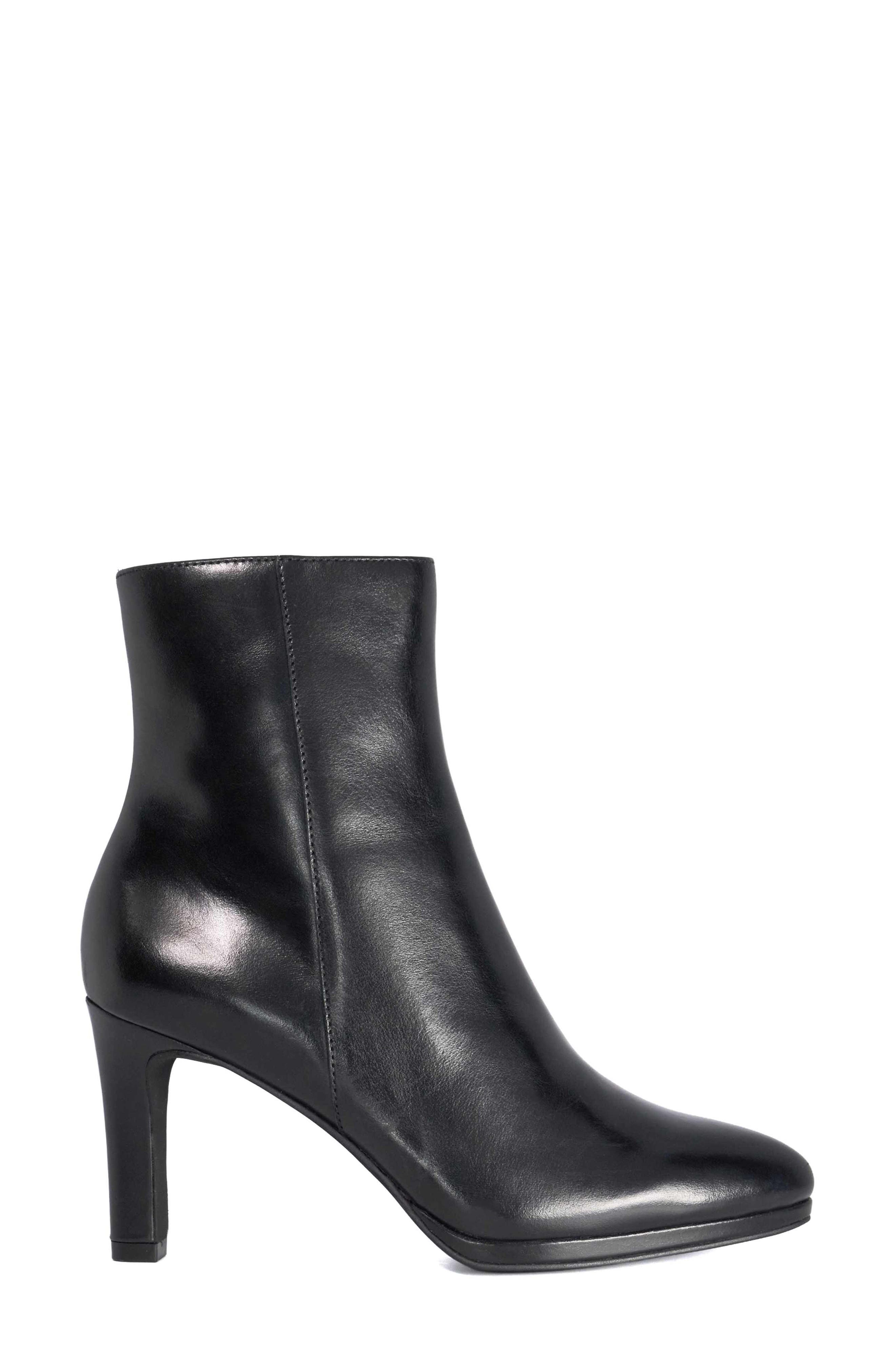 Olivvya Leather Ankle Boot, Alternate, color, BLACK