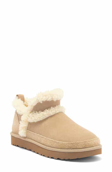 UGG® Classic Ultra Mini Spillseam Genuine Shearling Bootie