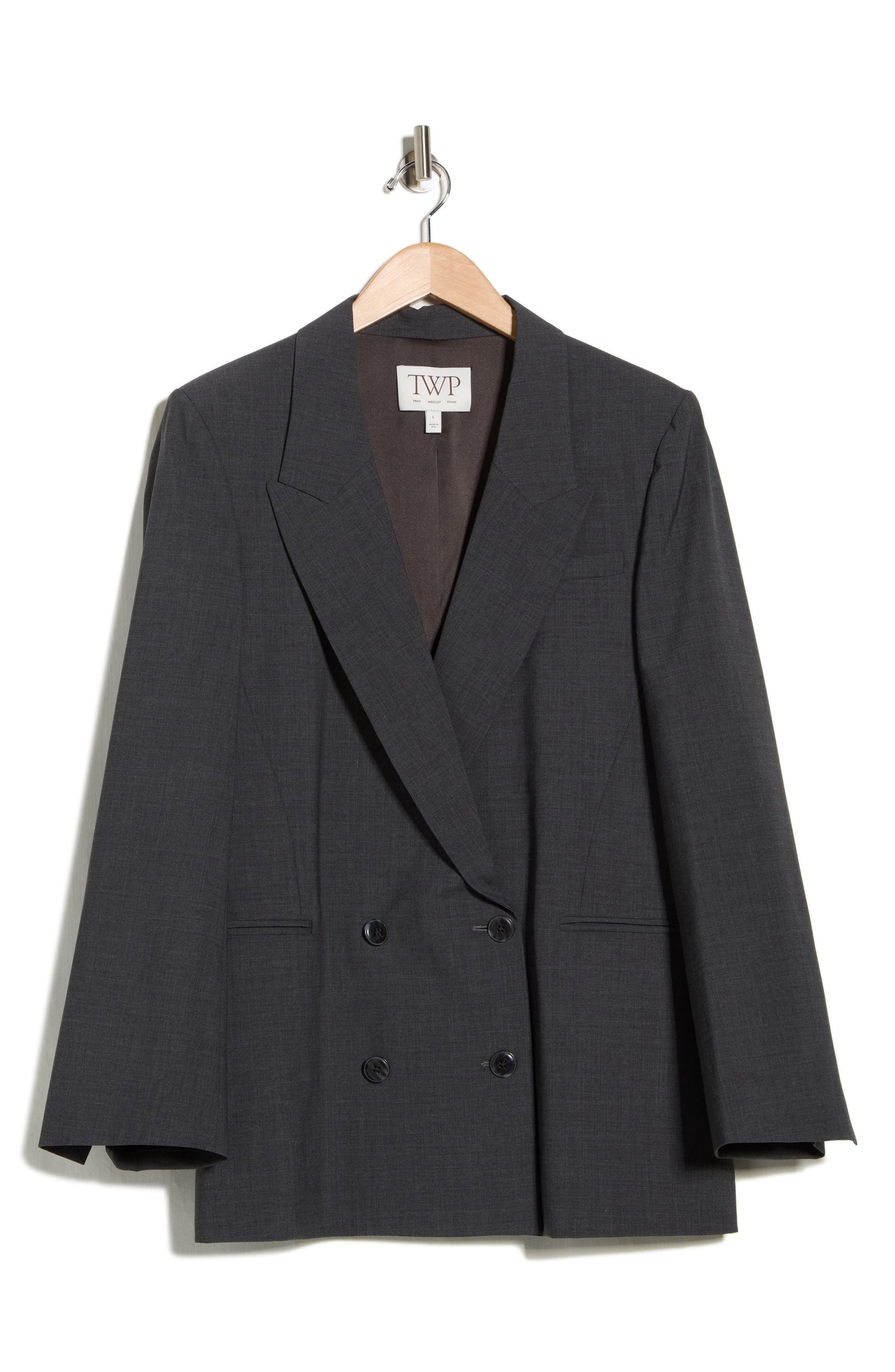 TWP Tabitha Double Breasted Wool Blend Blazer