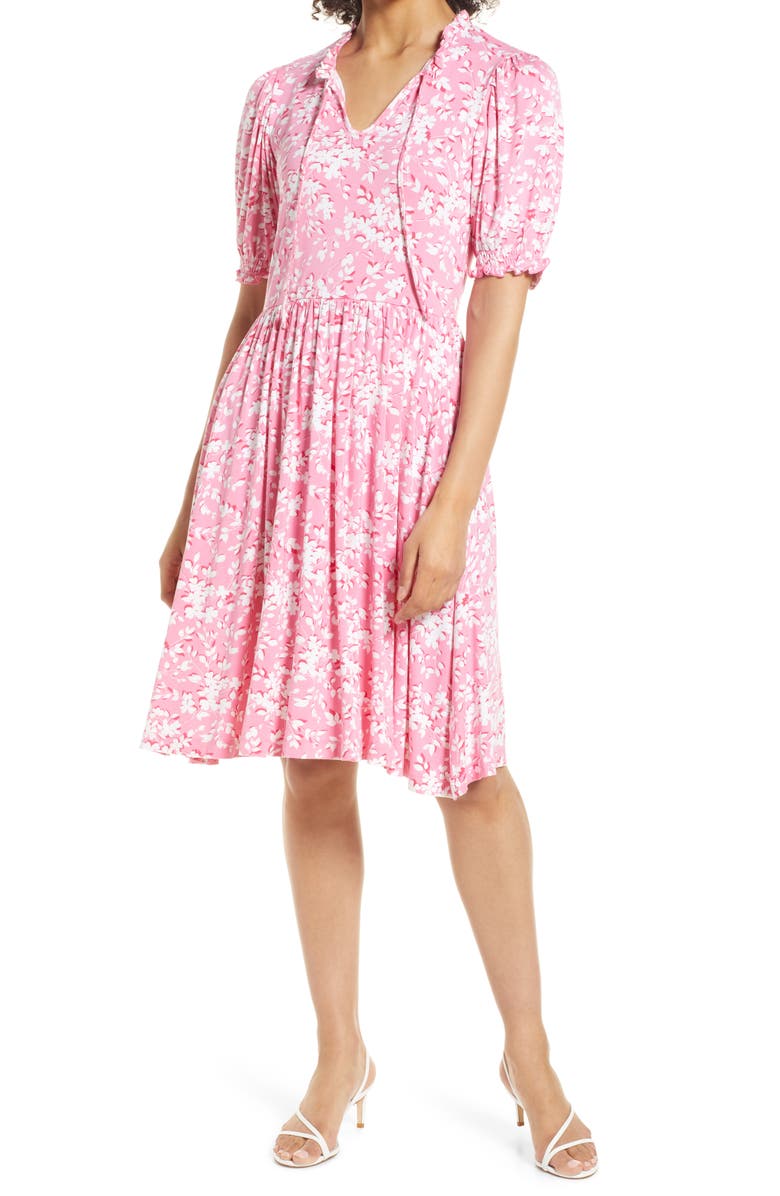 Draper James Nanci Shadow Floral Dress, Main, color, 