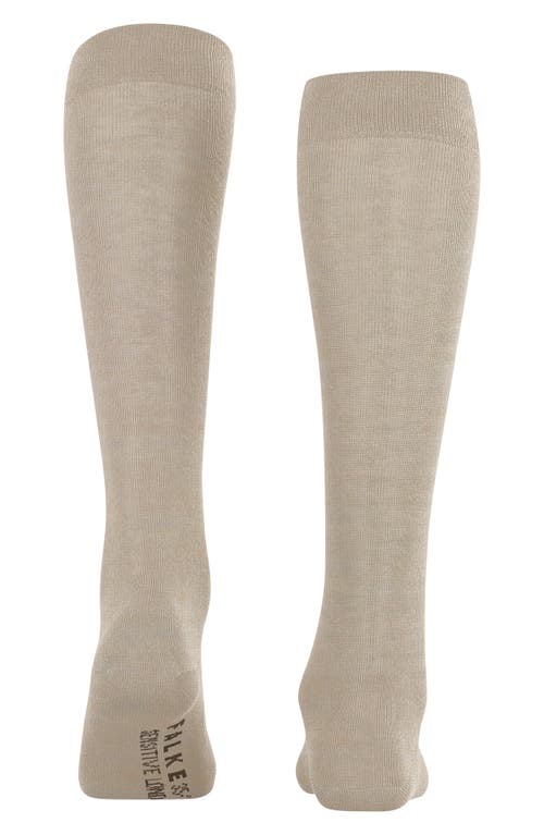 Falke Sensitive London Cotton Blend Knee High Socks In Brown