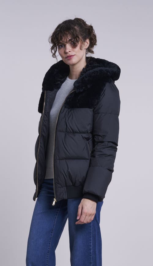 Blue Duck Down Jacket In Blue