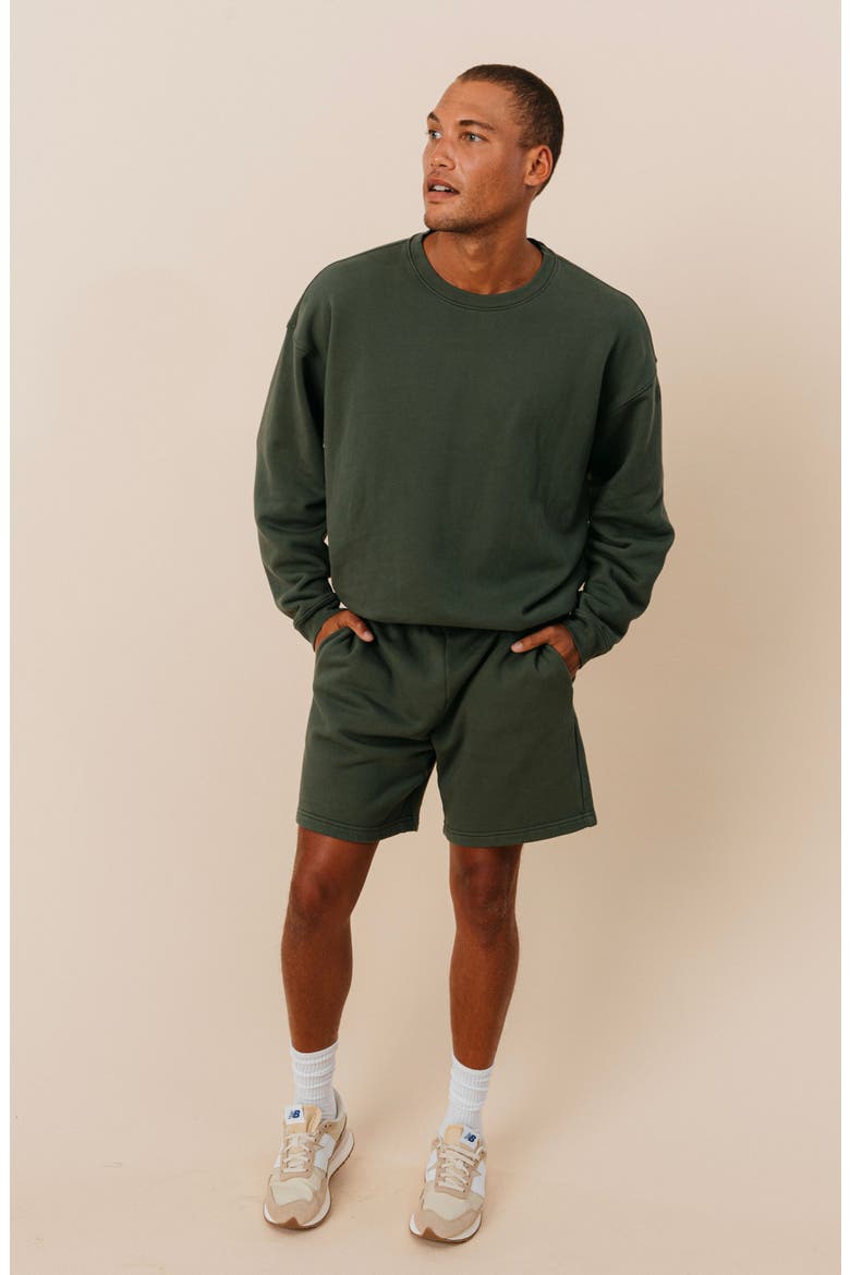 Men's Organic Cotton Teddy Everywhere Shorts, Main, color, Spruce