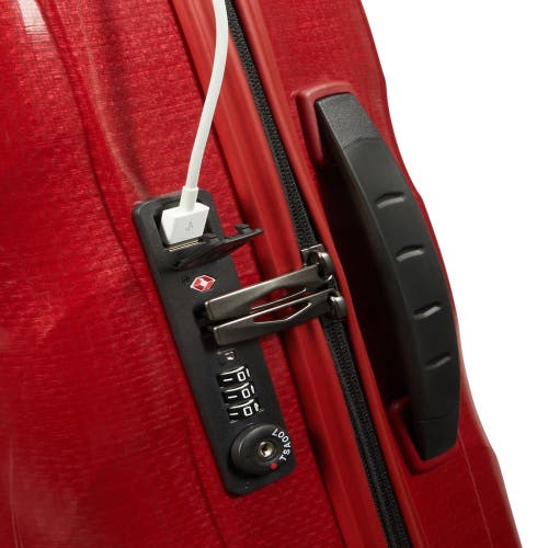 Samsonite C-lite Hardside Carry-on Spinner Luggage In Chili Red
