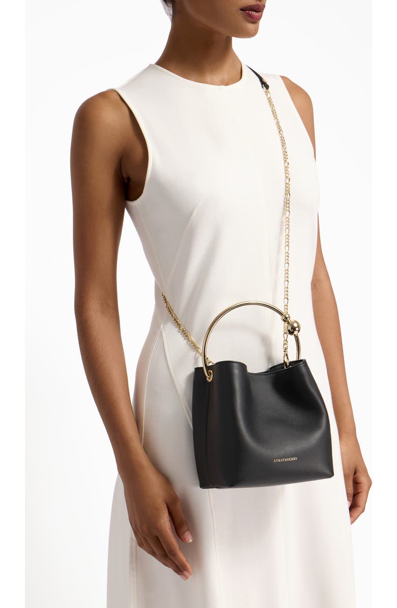 Strathberry The Circus Top Handle Leather Bucket Bag, Alternate, color,
