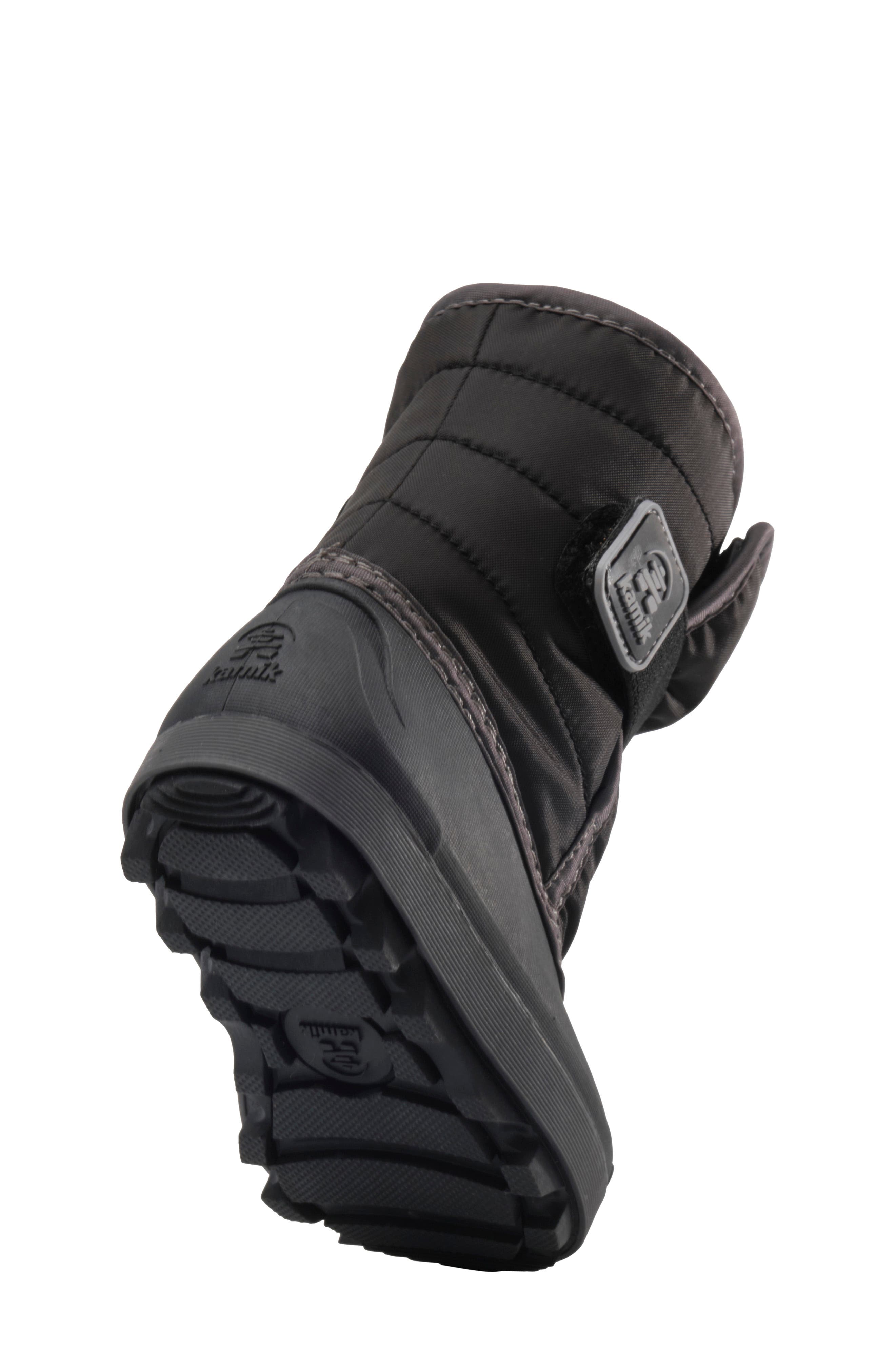 Kamik Kids' Snowbug 7 Waterproof Faux Fur Lined Boot, Alternate, color, Black