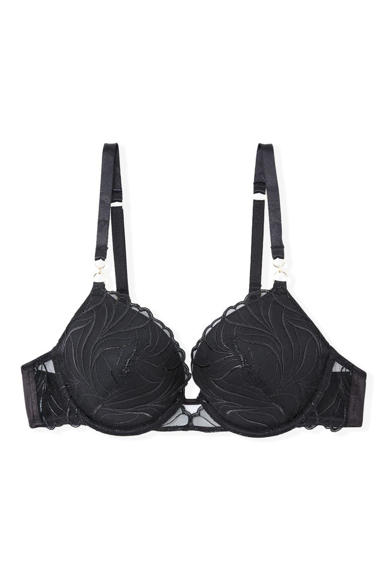 Envolee N°9 Underwire Bra, Alternate, color, BLACK