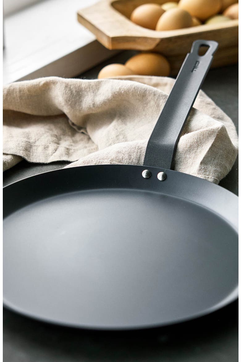 x Bobby Flay 11" Carbon Steel Crepe Pan, Alternate, color, BLACK