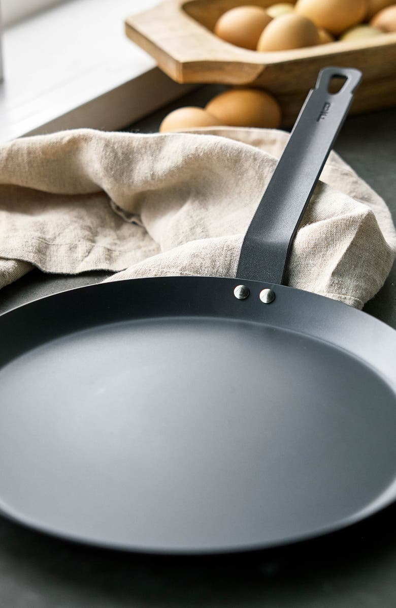 GreenPan x Bobby Flay 11" Carbon Steel Crepe Pan, Alternate, color, Black