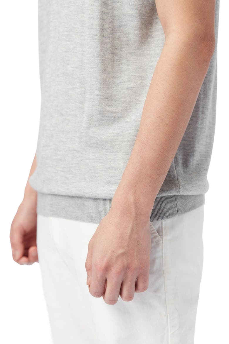 Cashmere Silk Polo Shirt, Alternate, color, vapor blue