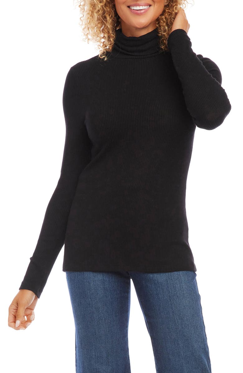 Karen Kane Turtleneck Rib Top, Main, color,