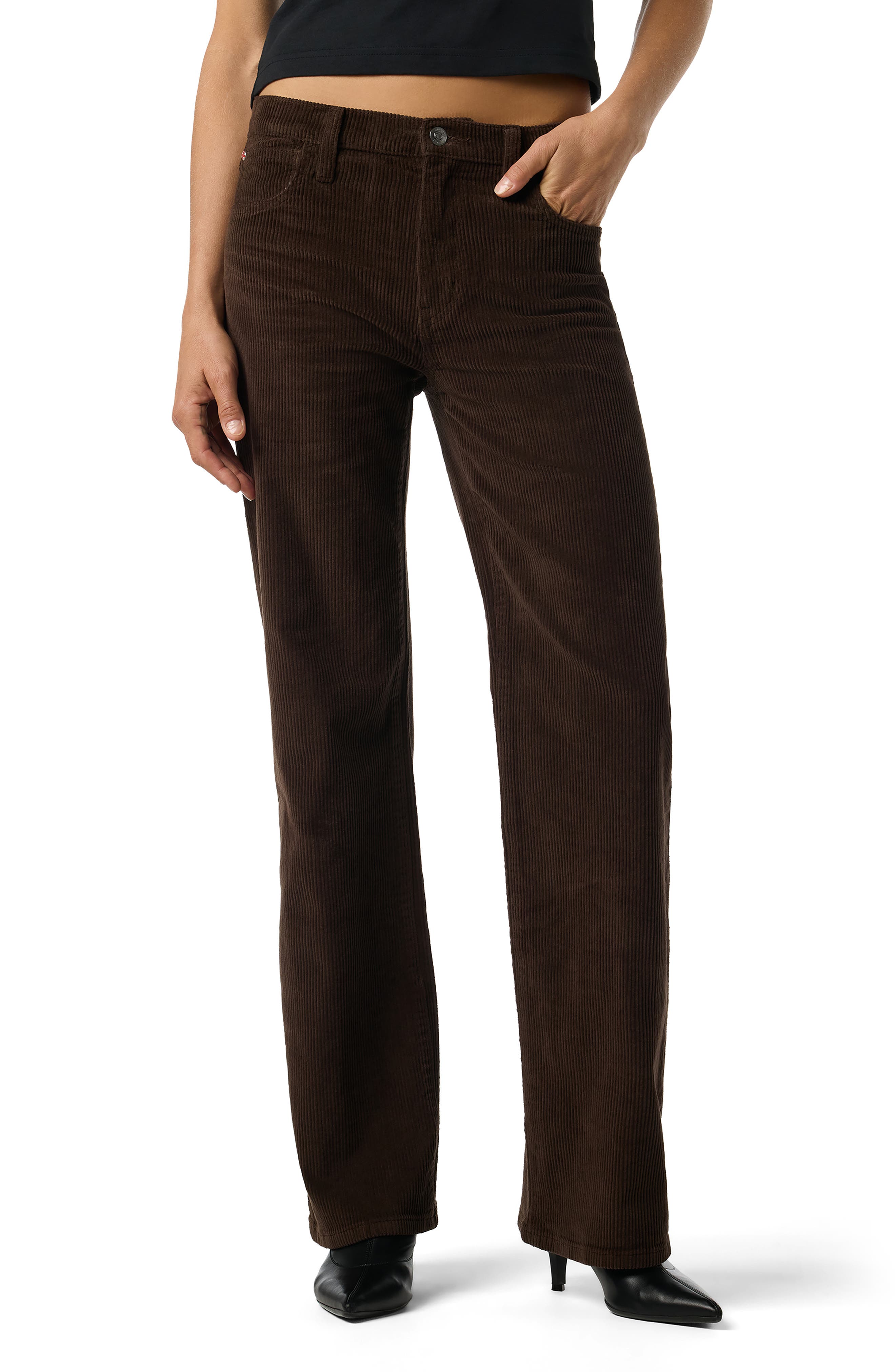Rosalie High Waist Wide Leg Corduroy Jeans